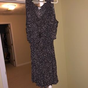 Purple off the shoulder print cold shoulder dress